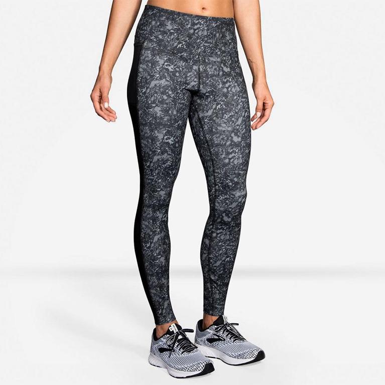 Brooks Greenlight Running Leggings - Women's - Grey (25603-FHYS)